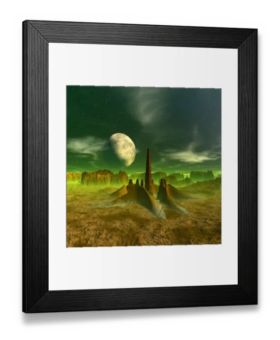 Framed Print : Space colony, artwork Framed Print : Space colony, artwork