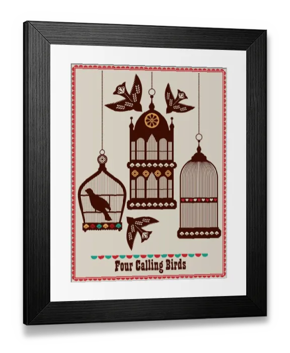 Framed Print : The Fourth day of Christmas Framed Print : The Fourth day of Christmas