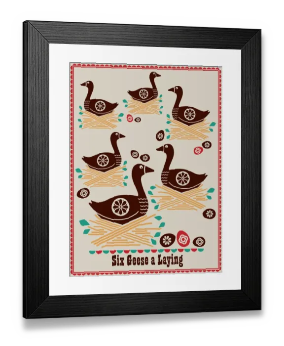 Framed Print : The Sixth Day of Christmas Framed Print : The Sixth Day of Christmas