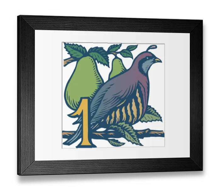 Framed Print : Twelve days of Christmas, 88321525