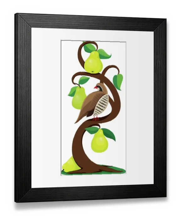 Framed Print : Partridge in a Pear Tree Framed Print : Partridge in a Pear Tree
