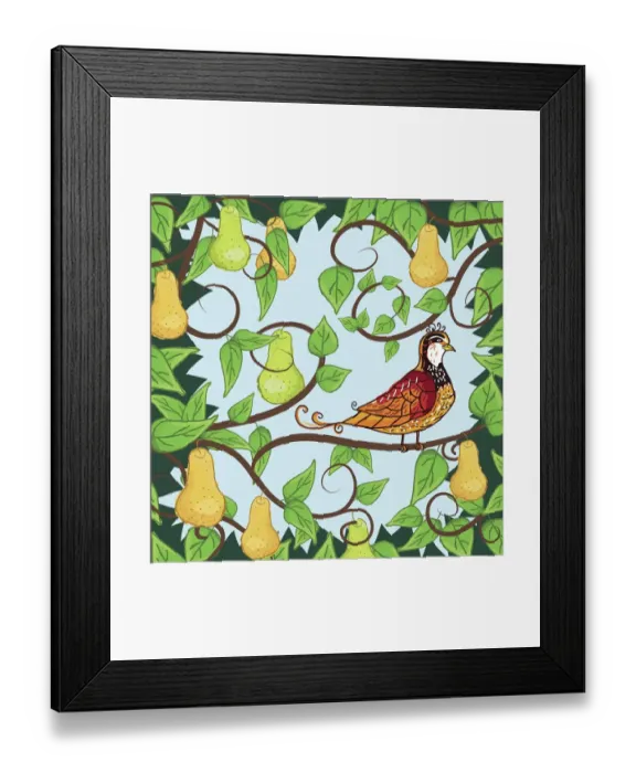 Framed Print : Partridge in a Pear Tree Framed Print : Partridge in a Pear Tree