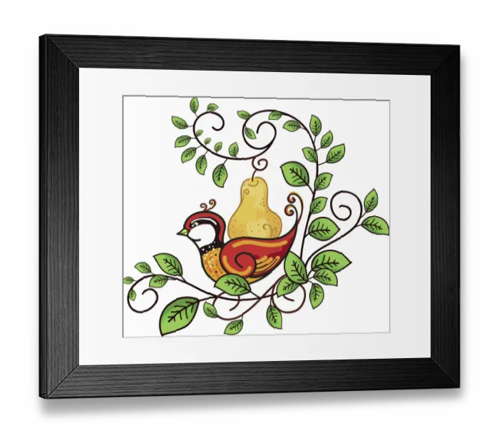Framed Print : Partridge in a Pear Tree Framed Print : Partridge in a Pear Tree
