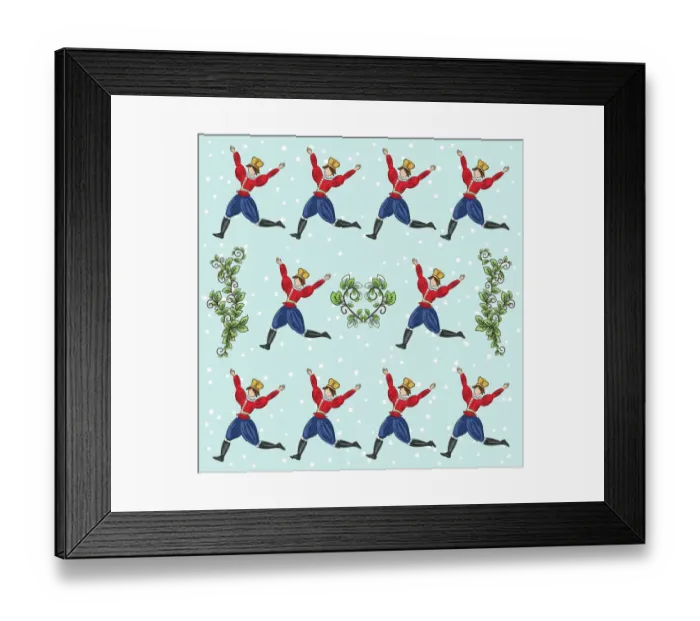 Framed Print : The Twelve days Of Christmas Series. Ten Lords A Leaping Framed Print : The Twelve days Of Christmas Series. Ten Lords A Leaping