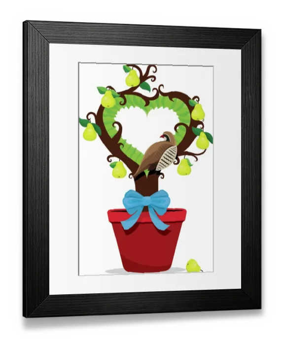Framed Print : Partridge in a Pear Tree Framed Print : Partridge in a Pear Tree