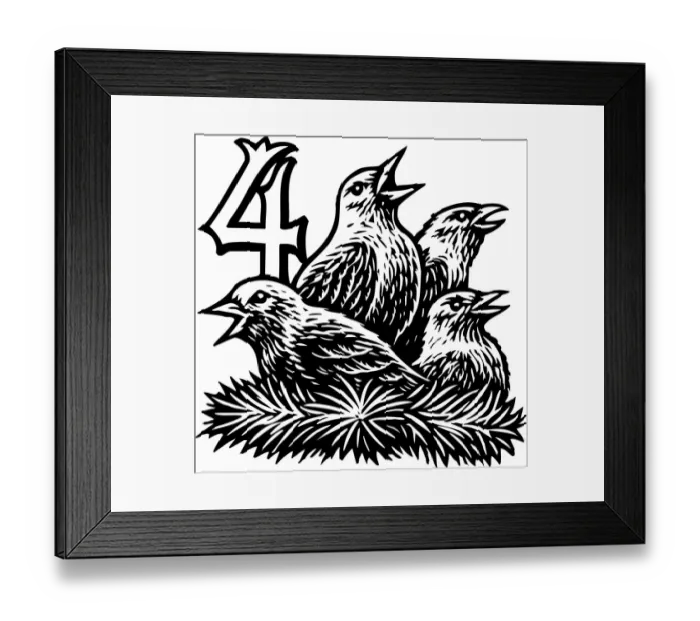 Framed Print : Twelve days of Christmas, 88364070 Framed Print : Twelve days of Christmas, 88364070