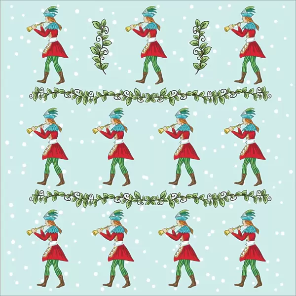 The Twelve days Of Christmas Series. Eleven Pipers Piping