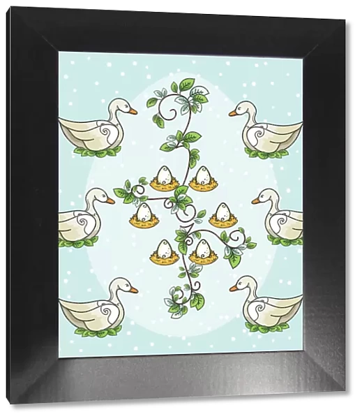 The Twelve days Of Christmas Series. Six Geese A Laying