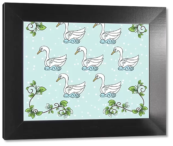 The Twelve days Of Christmas Series. Seven Swans a Swimming