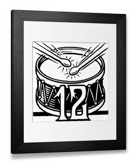 Framed Print : Twelve days of Christmas, 88358002 Framed Print : Twelve days of Christmas, 88358002