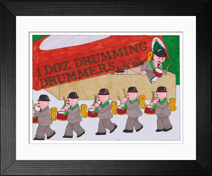 Framed Print : Twelve Drummers Drumming Framed Print : Twelve Drummers Drumming