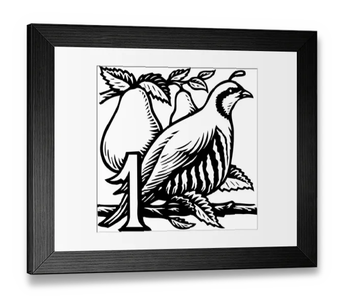 Framed Print : Twelve days of Christmas, 88322288 Framed Print : Twelve days of Christmas, 88322288