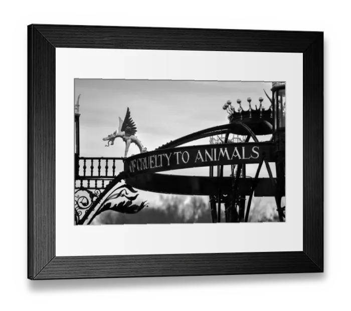 Framed Print : Metal Sculpture to the RSPCA, Richmond Framed Print : Metal Sculpture to the RSPCA, Richmond