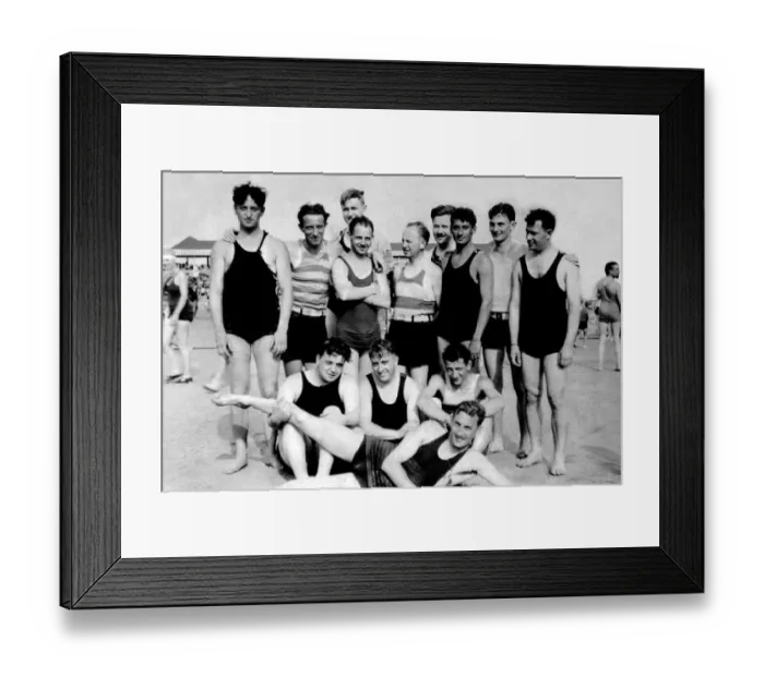 Framed Print : 540, adults, bathing suits, beach, black & white, blonde, brunette, black and white Framed Print : 540, adults, bathing suits, beach, black & white, blonde, brunette, black and white