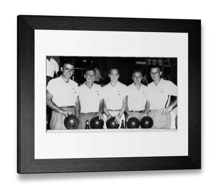 Framed Print : 522, balls, bowling, bowling ball, black & white, caucasian, historical, men, males Framed Print : 522, balls, bowling, bowling ball, black & white, caucasian, historical, men, males