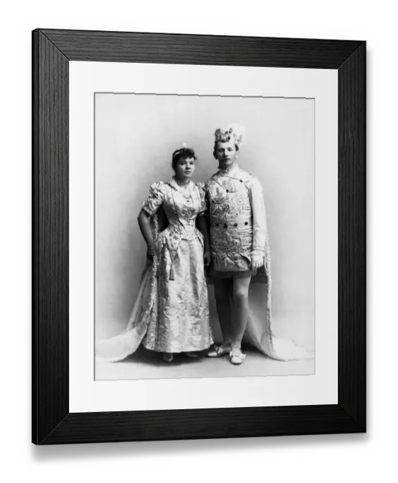 Framed Print : 25-30 years, adults, archival, b, black & white, bride, brunette, caucasian, ceremony