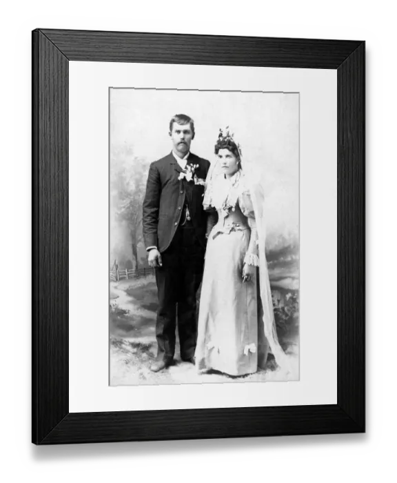 Framed Print : 25-30 years, 30-35 years, adults, archival, black & white, bride, c, caucasian, female Framed Print : 25-30 years, 30-35 years, adults, archival, black & white, bride, c, caucasian, female