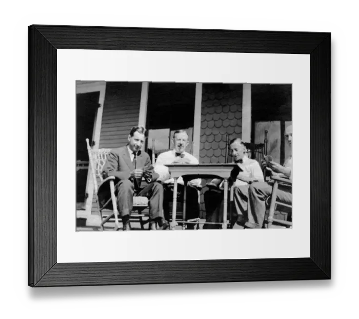 Framed Print : 522, adults, antique, black & white, building, cards, caucasian, four people, game Framed Print : 522, adults, antique, black & white, building, cards, caucasian, four people, game