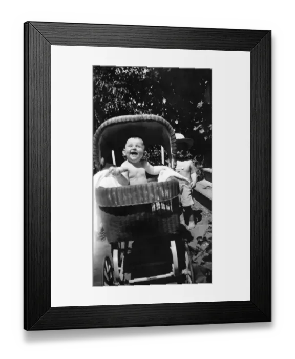 Framed Print : 1-6 months, 557, antique, archival, black & white, black and white, carriage, caucasian Framed Print : 1-6 months, 557, antique, archival, black & white, black and white, carriage, caucasian