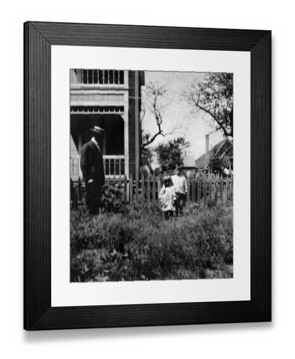 Framed Print : 557, adult, antique, archival, black & white, black and white, boy, brother, caucasian Framed Print : 557, adult, antique, archival, black & white, black and white, boy, brother, caucasian