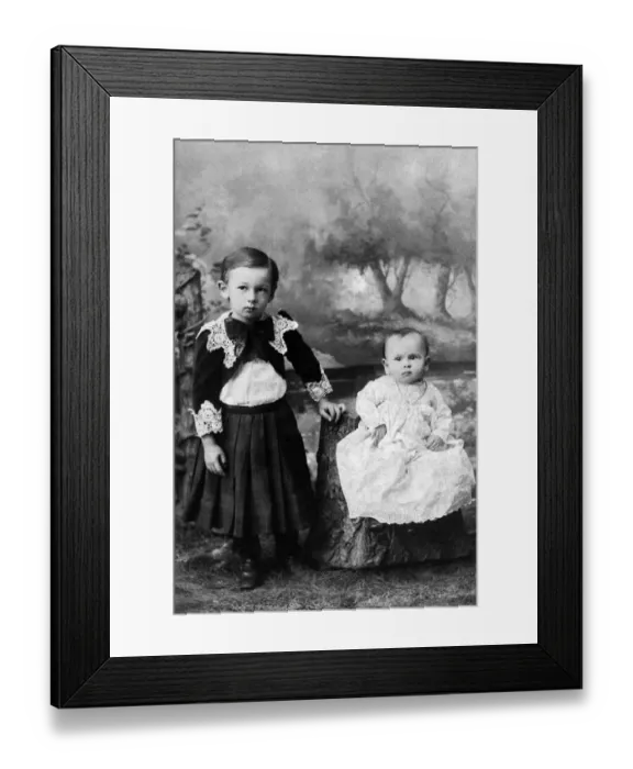 Framed Print : 1-2 years, 3-4 years, 557, 6-12 months, antique, archival, attire, baby, backdrop