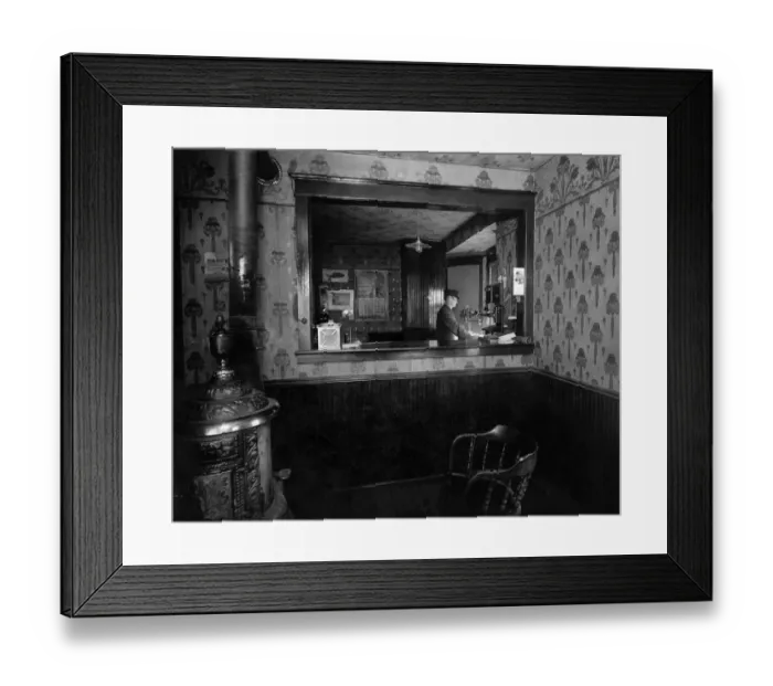 Framed Print : 521, adult, antique, black & white, caucasian, clerk, historical, hotel, indoor, male Framed Print : 521, adult, antique, black & white, caucasian, clerk, historical, hotel, indoor, male