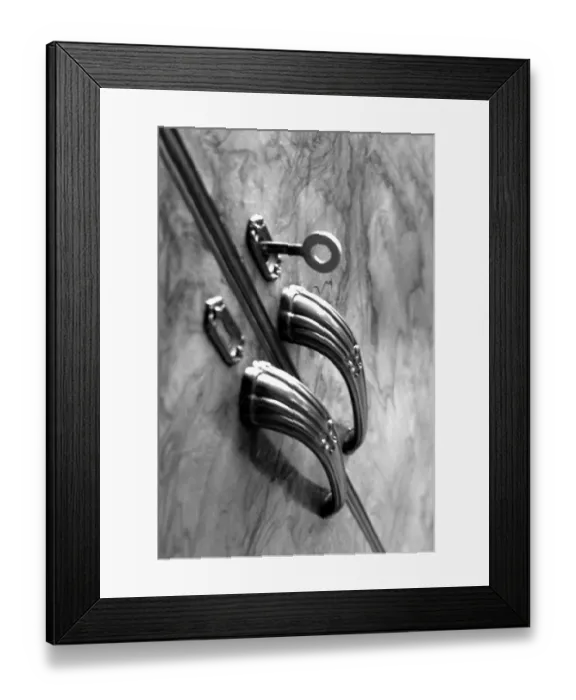 Framed Print : 549, access, antique, black & white, black and white, closed, detail, door, door handles Framed Print : 549, access, antique, black & white, black and white, closed, detail, door, door handles