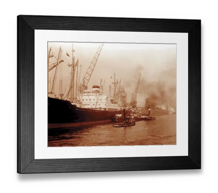 Framed Print : Industrial Ships Framed Print : Industrial Ships