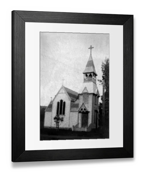 Framed Print : archival, black & white, building, c, church, copy space, cross, historical, negative space Framed Print : archival, black & white, building, c, church, copy space, cross, historical, negative space