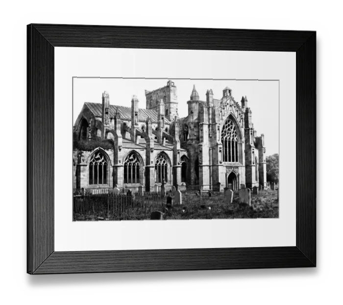 Framed Print : abbey, architecture, building, b, black & white, church, christianity, circa, exterior