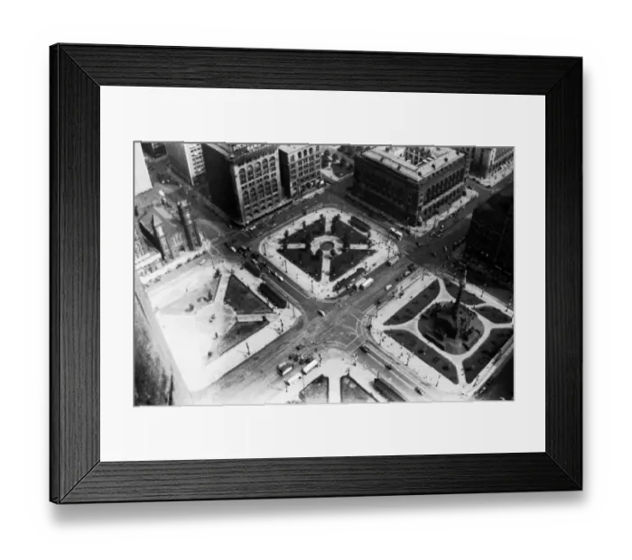Framed Print : 521, aerial view, antique, architecture, black & white, buildings, city, cityscape Framed Print : 521, aerial view, antique, architecture, black & white, buildings, city, cityscape
