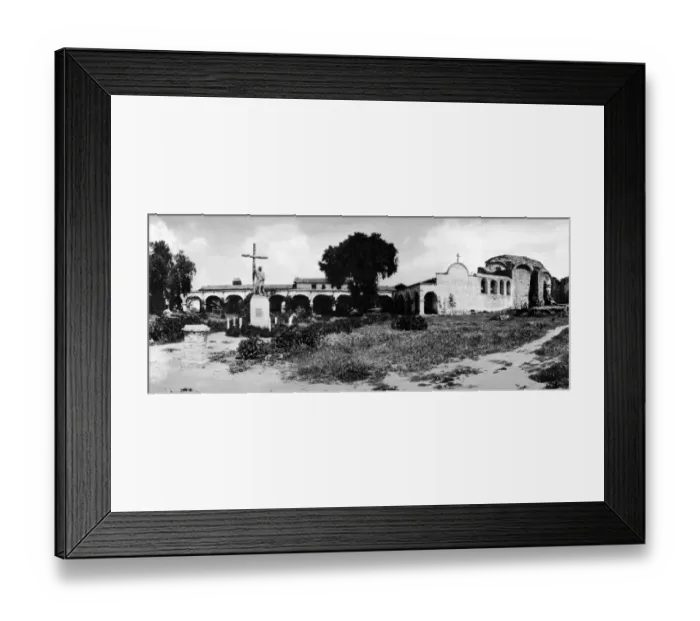 Framed Print : architecture, archival, b, black & white, california, church, cross, exterior, mission Framed Print : architecture, archival, b, black & white, california, church, cross, exterior, mission
