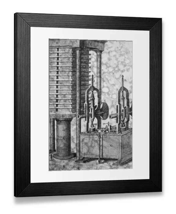 Framed Print : Hydraulic Press