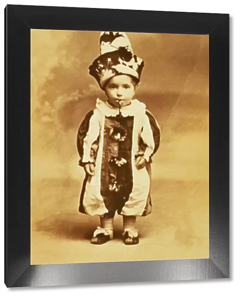Toddler Dressed as Smoking Clown