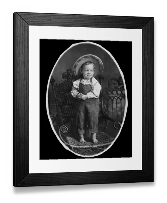 Framed Print : 1-2 years, 3-4 years, 557, archival, attire, barefoot, black & white, black and white