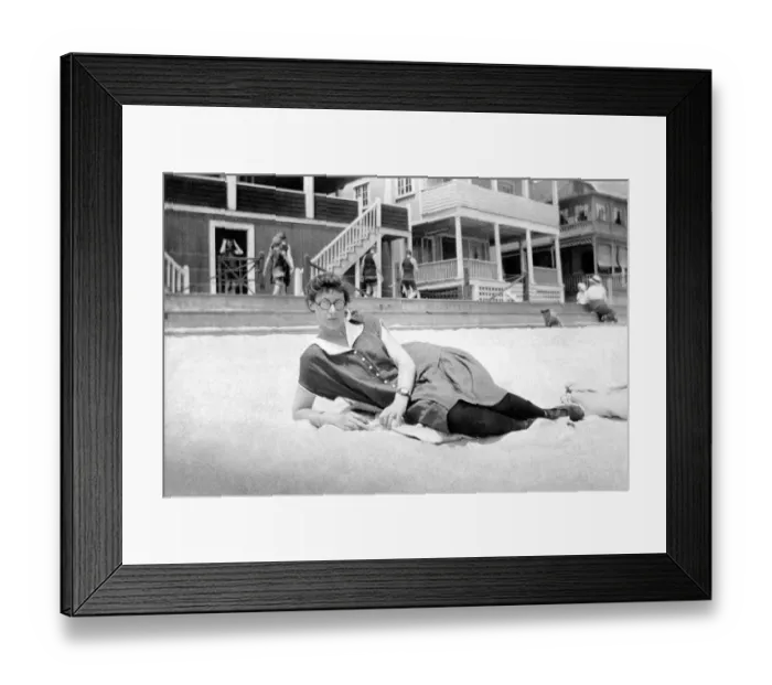 Framed Print : 25-30 years, 30-35 years, adult, archival, beach, black & white, c, caucasian, circa Framed Print : 25-30 years, 30-35 years, adult, archival, beach, black & white, c, caucasian, circa