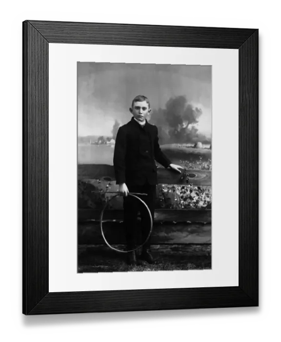 Framed Print : 10-12 years, 557, antique, archival, backdrop, black & white, black and white, boy Framed Print : 10-12 years, 557, antique, archival, backdrop, black & white, black and white, boy