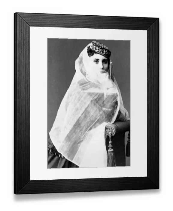 Framed Print : 18-19 years, adult, archival, b, black & white, caucasian, covering, culture, dress Framed Print : 18-19 years, adult, archival, b, black & white, caucasian, covering, culture, dress