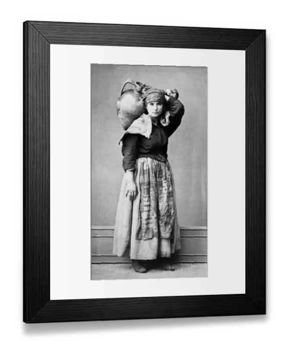 Framed Print : 25-30 years, adult, archival, b, black & white, carrying, caucasian, culture, eye contact Framed Print : 25-30 years, adult, archival, b, black & white, carrying, caucasian, culture, eye contact
