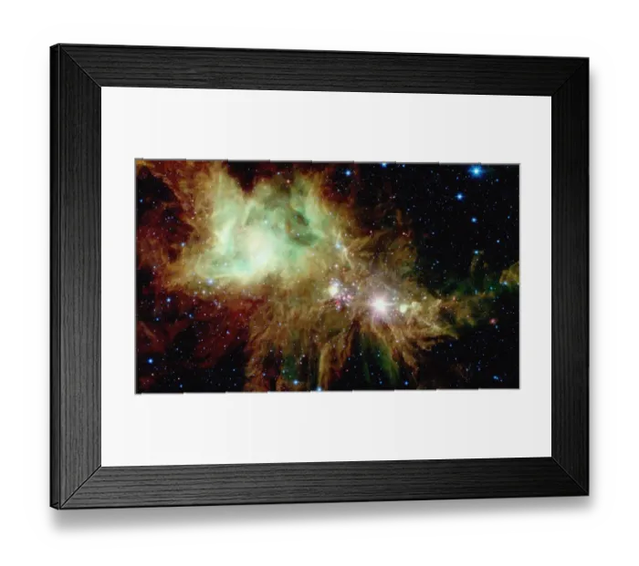 Framed Print : Section of The Christmas Tree star cluster, satellite view Framed Print : Section of The Christmas Tree star cluster, satellite view