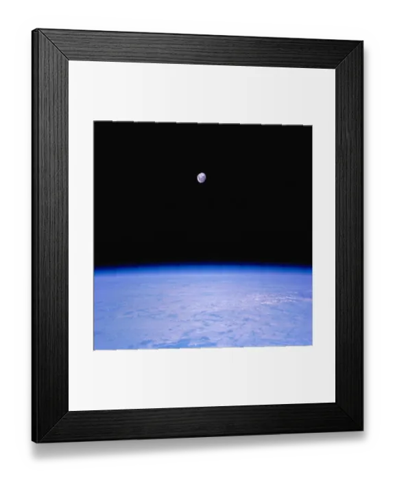 Framed Print : View of Moon from Space Framed Print : View of Moon from Space