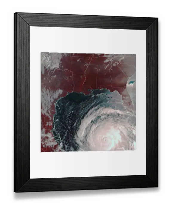 Framed Print : Cancun, Mexico and Hurricane Gilbert Framed Print : Cancun, Mexico and Hurricane Gilbert