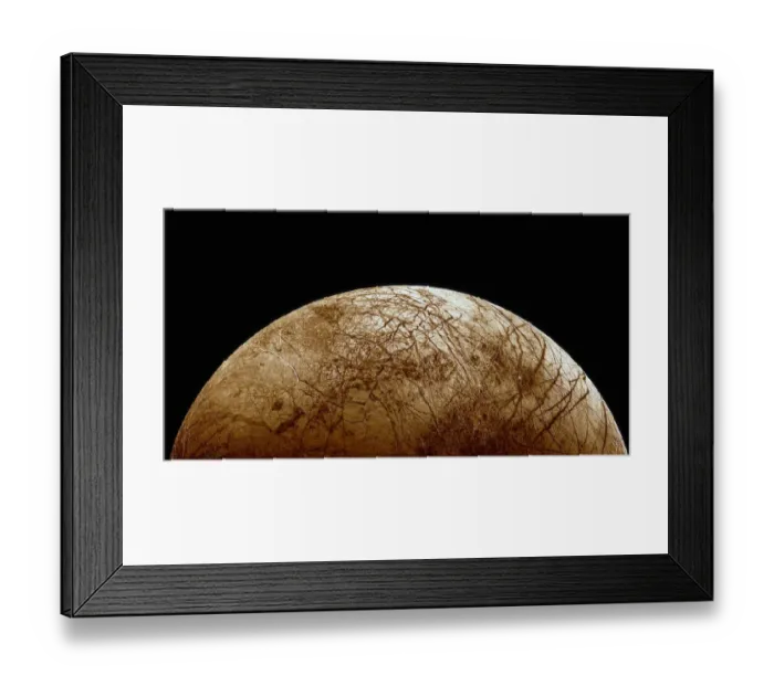 Framed Print : Europa Surface Framed Print : Europa Surface