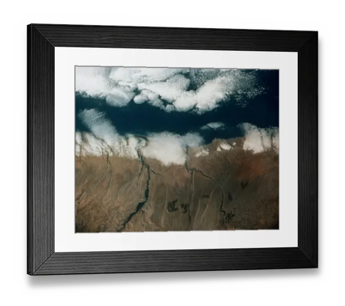 Framed Print : Desert View from Space Framed Print : Desert View from Space