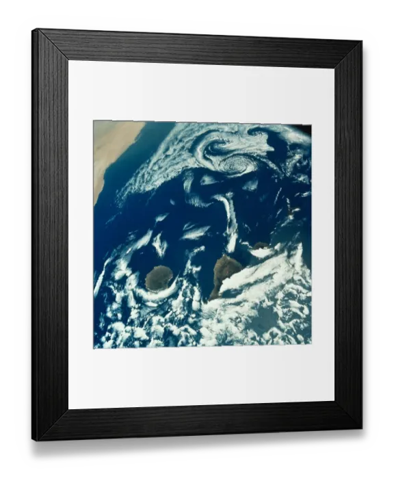 Framed Print : Satellite View of Canary Islands Framed Print : Satellite View of Canary Islands