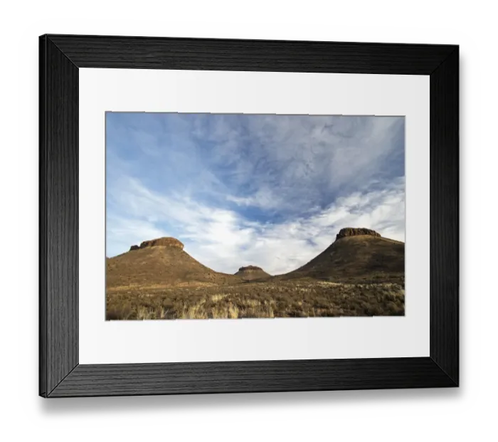 Framed Print : Three Sisters mountains near Beaufort West, Western Cape Framed Print : Three Sisters mountains near Beaufort West, Western Cape