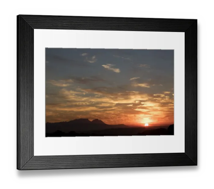 Framed Print : Sunset over Table Mountain, Western Cape Framed Print : Sunset over Table Mountain, Western Cape