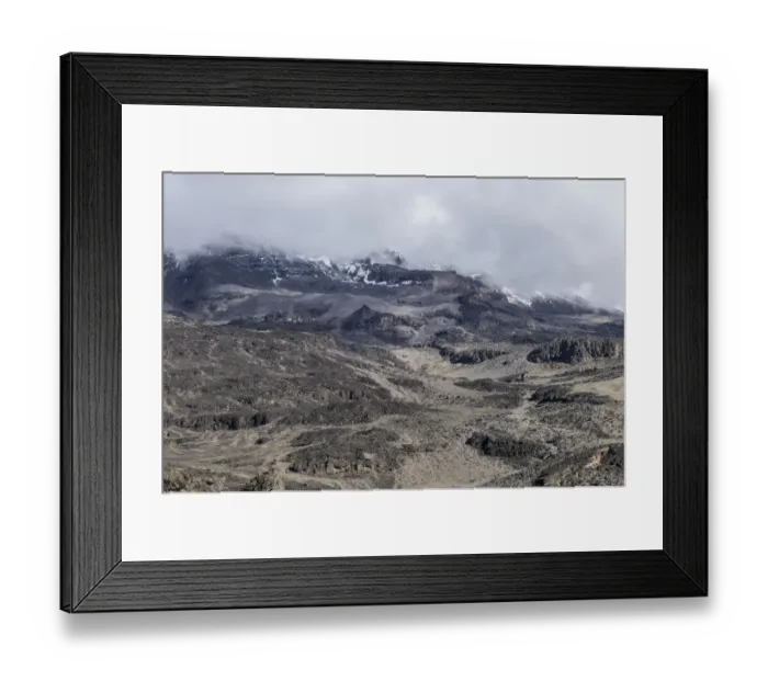 Framed Print : Harsh alpine zone landscape around Moir Huts campsite, Mount Kilimanjaro, Kilimanjaro Region, Tanzania Framed Print : Harsh alpine zone landscape around Moir Huts campsite, Mount Kilimanjaro, Kilimanjaro Region, Tanzania