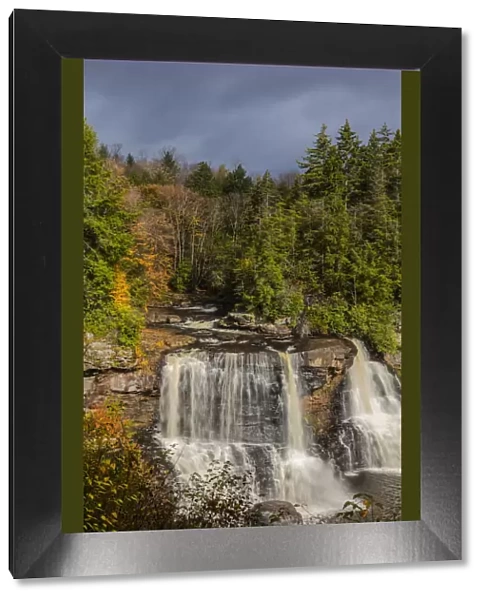 Scenic view of Blackwater Falls in Canaan Valley, Blackwater Falls State Park in Davis, West Virginia, USA