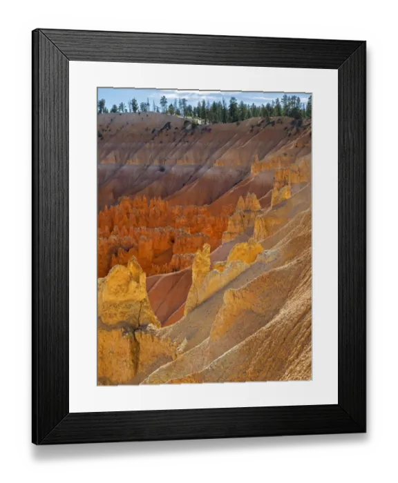 Framed Print : View of canyon with hoodoos, Bryce Canyon National Park, Utah, USA Framed Print : View of canyon with hoodoos, Bryce Canyon National Park, Utah, USA